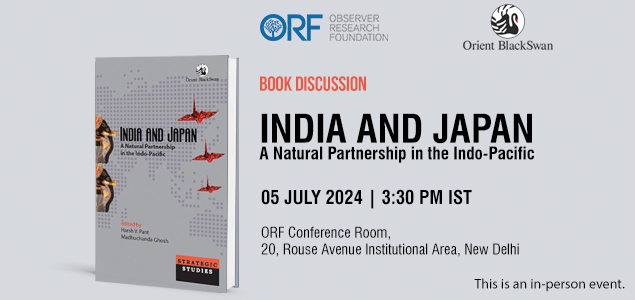 Book Discussion: India and Japan: A Natural Partnership in the Indo-Pacific  